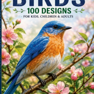 Amazing Bird Designs: A Relaxing Coloring Book for Adults with Beautiful, Easy &