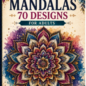 Amazing Mandala Patterns: Easy & Relaxing Coloring Book for Stress Relief (Bold